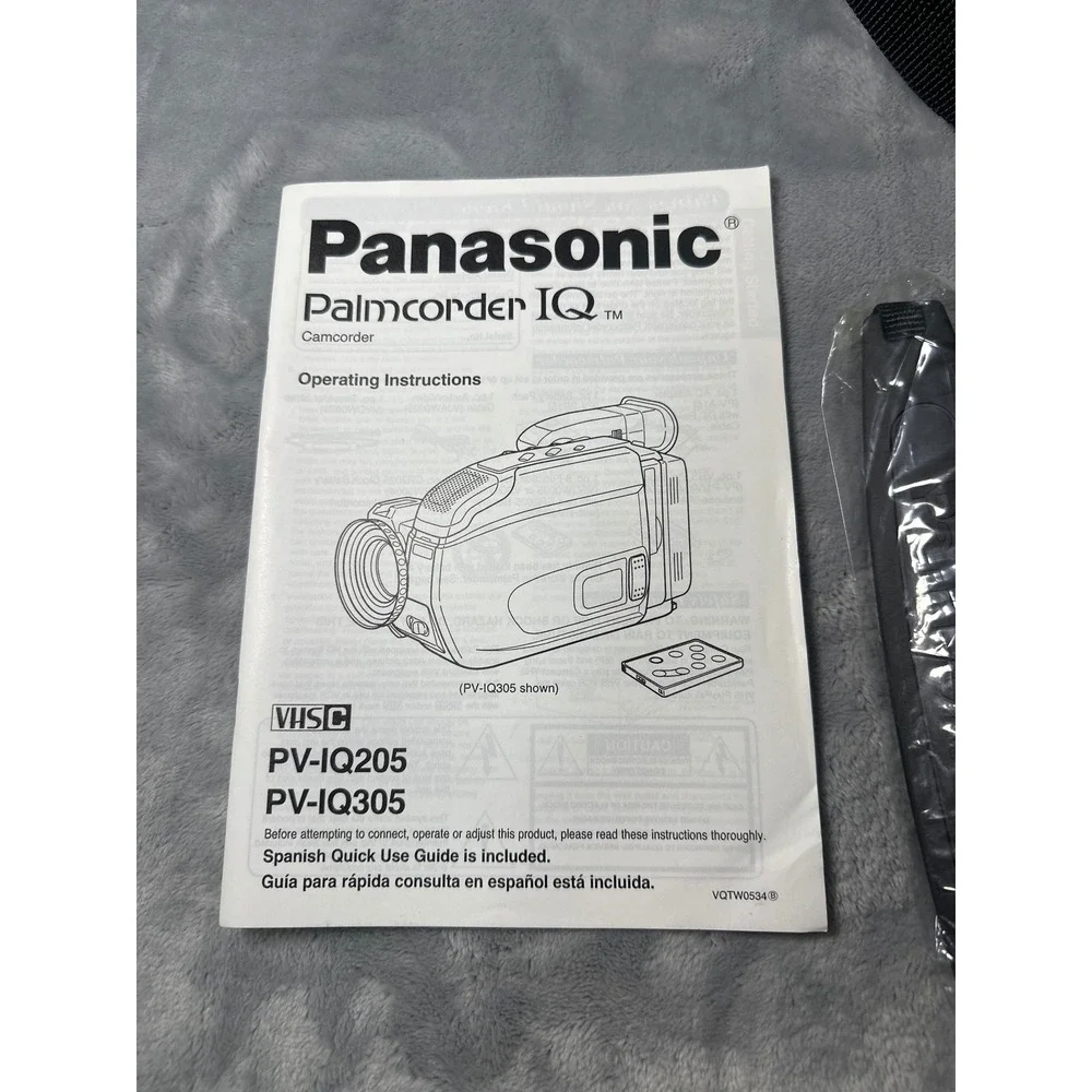 Panasonic Palmcorder IQ PV-IQ205 VHSC Camcorder x14 Zoom Bundle with Case Manual